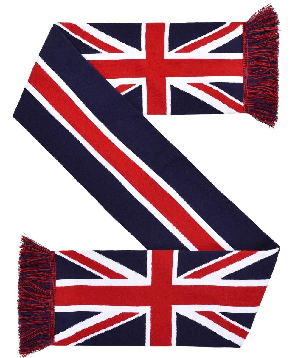 9127 Union Jack UK United Kingdom Flag HD Knit Scarf